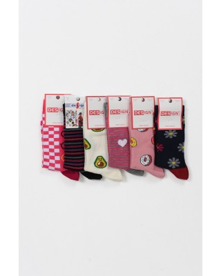 Kindersocken für Mädchen DESIGN 6er Pack zufällige Auswahl 5511642