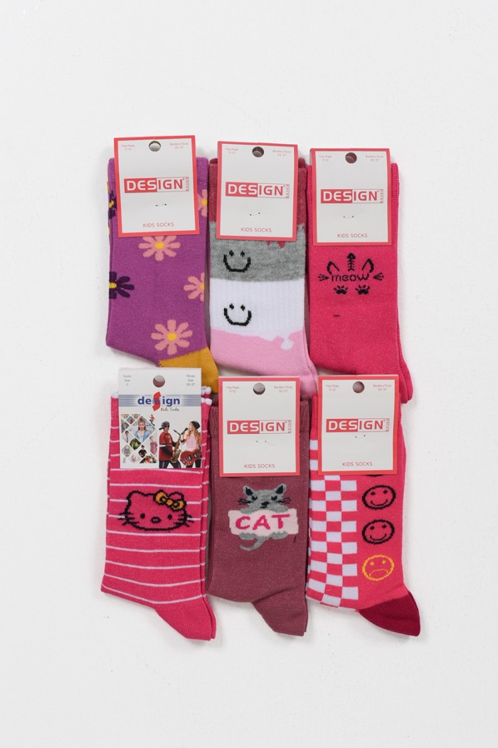 Kindersocken für Mädchen DESIGN 6er Pack zufällige Auswahl 5511652