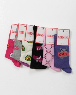Kindersocken für Mädchen DESIGN 6er Pack Zufallsauswahl 5511656