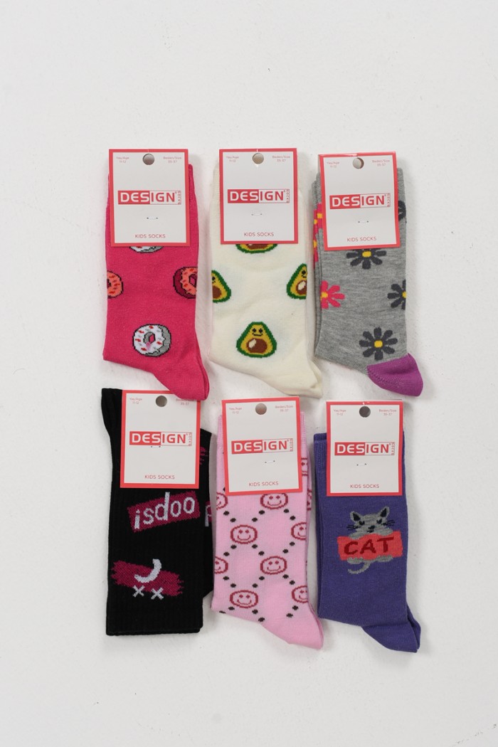 Kindersocken für Mädchen DESIGN 6er Pack Zufallsauswahl 5511656