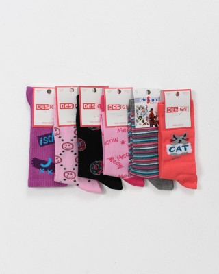 Kindersocken für Mädchen DESIGN 6er Pack Zufallsauswahl 5511708