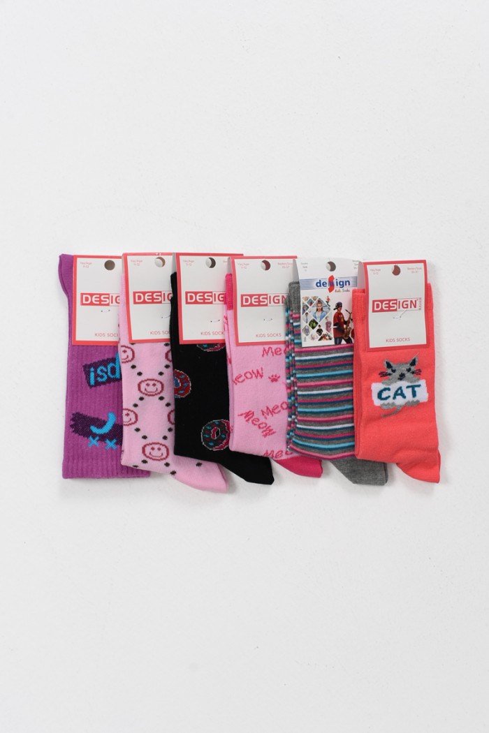 Kindersocken für Mädchen DESIGN 6er Pack Zufallsauswahl 5511708