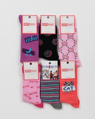 Kindersocken für Mädchen DESIGN 6er Pack Zufallsauswahl 5511708