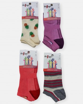 Kindersocken für Mädchen - DESIGN - 4er Pack