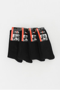Winter socks monochrome DESIGN BLACK 4 Pack 8500020