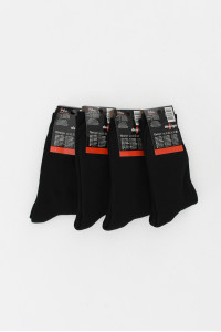 Winter socks monochrome DESIGN BLACK 4 Pack 8500020