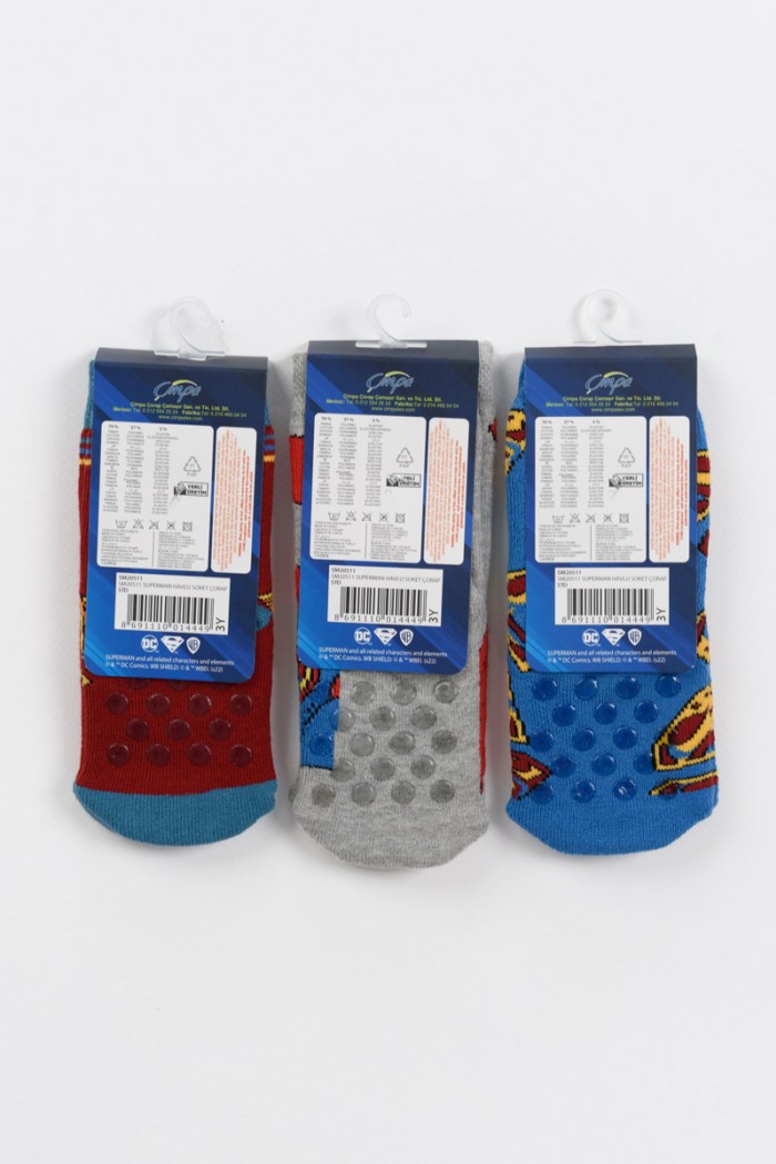 DISNEY Superman Socken mit Saugnäpfen 20511