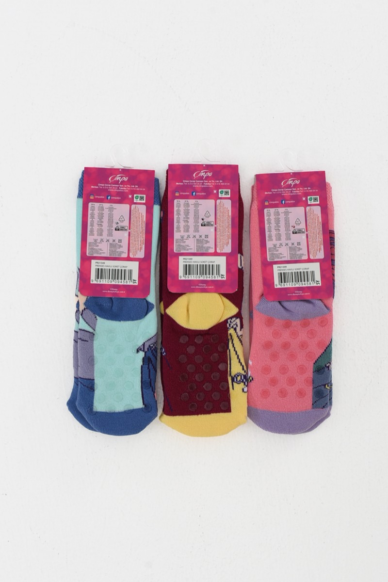 Children's socks DISNEY PRINCESS with suction cups PR21549