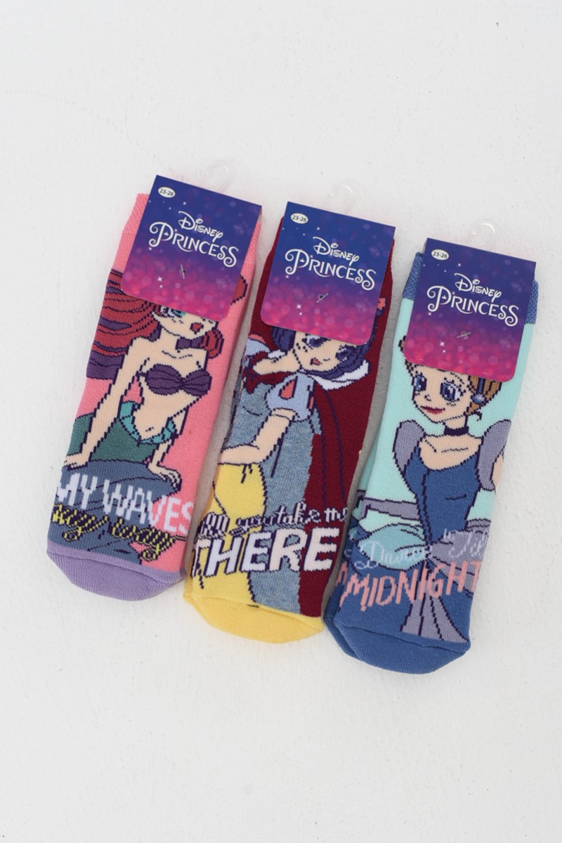 Children's socks DISNEY PRINCESS with suction cups PR21549