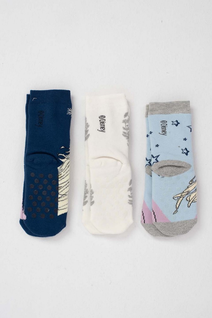 Kindersocken DISNEY FROZEN mit Saugnäpfen 3er Pack 507