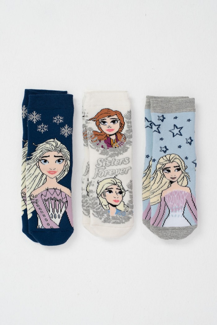 Kindersocken DISNEY FROZEN mit Saugnäpfen 3er Pack 507