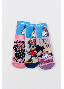 Kindersocken mit Saugnäpfen MINNIE 3 PACK MN21554 Kindersocken mit Saugnäpfen MINNIE 3 PACK MN21554
