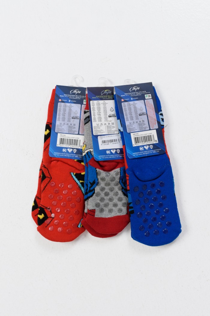 Kindersocken mit Saugnäpfen SUPERMAN 3PACK SM21562