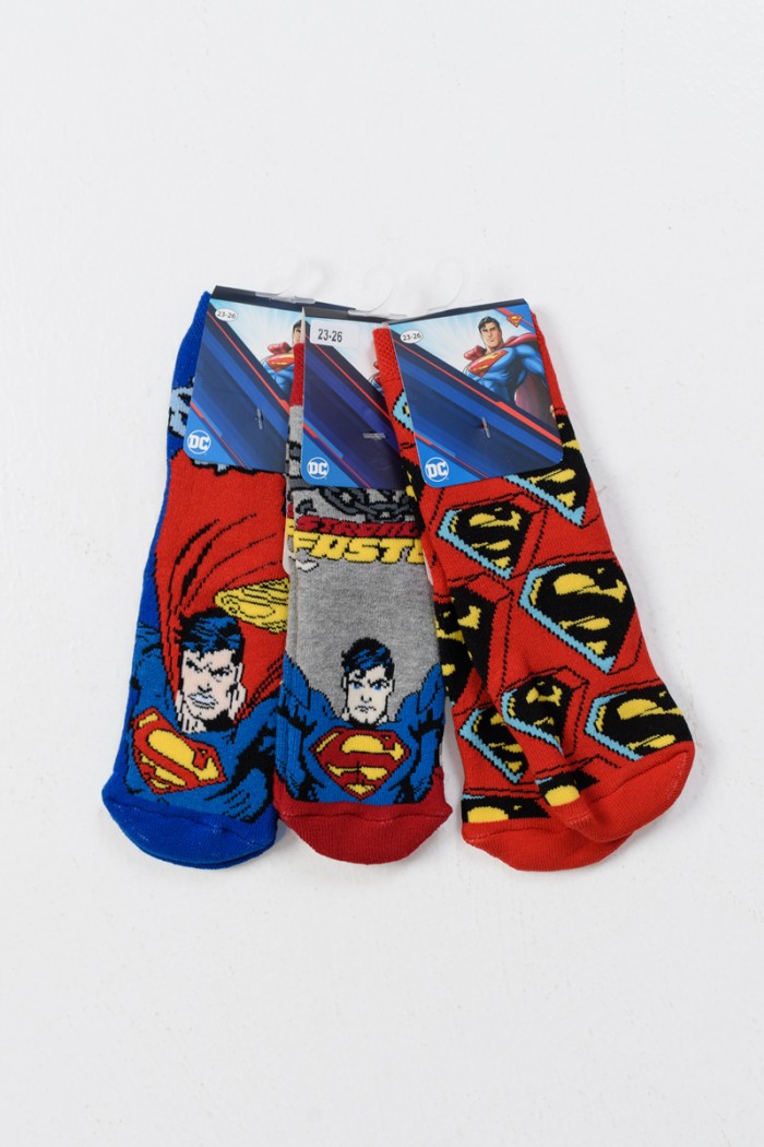 Kindersocken mit Saugnäpfen SUPERMAN 3PACK SM21562