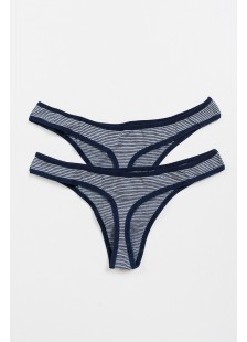 Dessous String Donella Gestreift 2er Pack 24741 Dessous String Donella Gestreift 2er Pack 24741