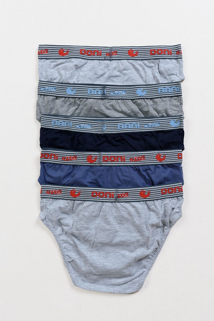 Kinderslips DONI mit externem Gummizug 5er Pack