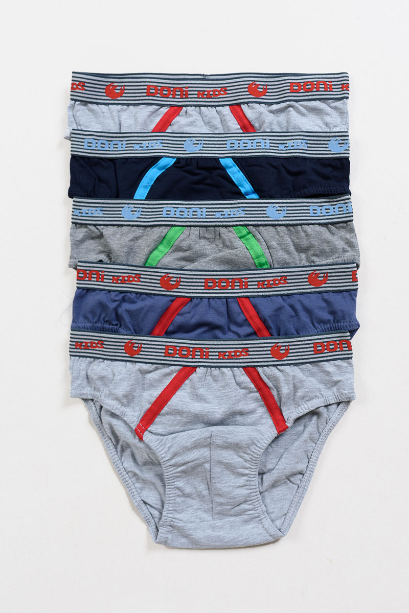 Children's briefs DONI with external elastic 5 Pack