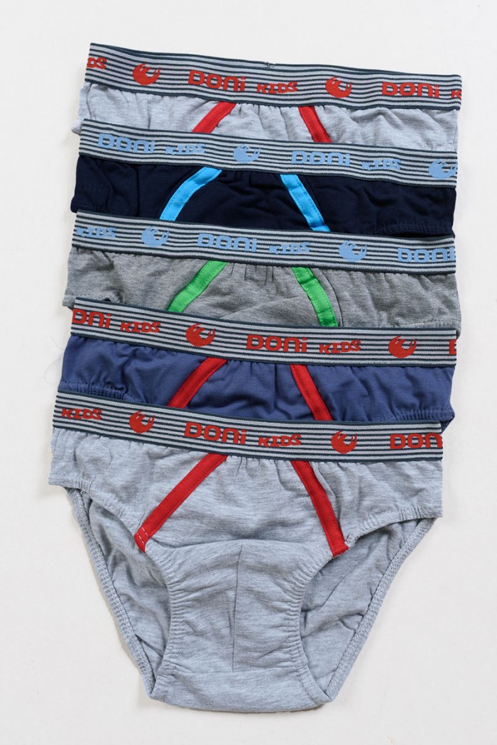 Kinderslips DONI mit externem Gummizug 5er Pack