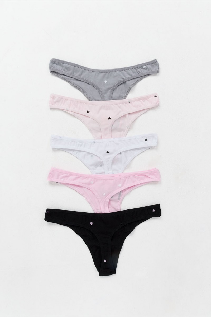 Lingerie string Donella PINK 5 PACK 241150PG Lingerie string Donella PINK 5 PACK 241150PG