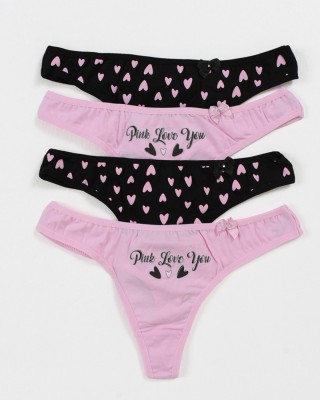 Damenunterwäsche DONELLA String 4er-Pack 2411Y2