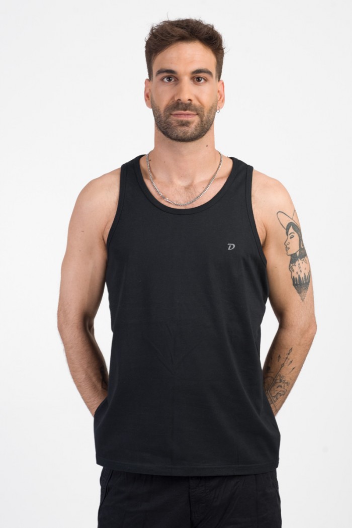 Men's sleeveless blouse DOUBLE GTS-10 BLACK