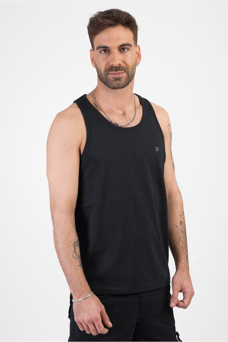 Men's sleeveless blouse DOUBLE GTS-10 BLACK Men's sleeveless blouse DOUBLE GTS-10 BLACK
