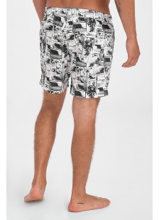 Men's swimwear shorts DOUBLE Black n White Men's swimwear shorts DOUBLE Black n White