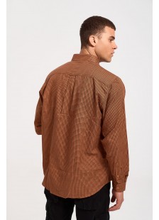 Herren DOUBLE Hemd kariert Chocolate 106 Herren DOUBLE Hemd kariert Chocolate 106
