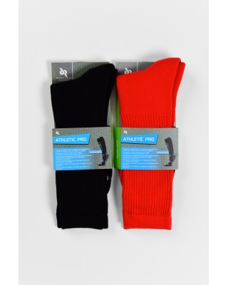 Sports Socks DOUROS Athletic Pro 475 Black Red