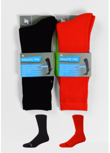 Sport-Socken DOUROS Athletic Pro 475 Schwarz Rot Sport-Socken DOUROS Athletic Pro 475 Schwarz Rot