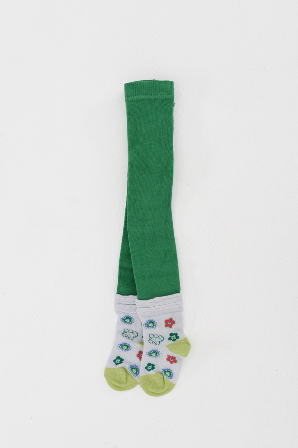 Children's cotton tights DOUROS 5078 GREEN