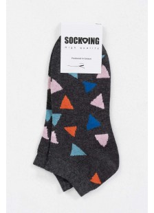 Short socks socks socks with triangle patterns Short socks socks socks with triangle patterns