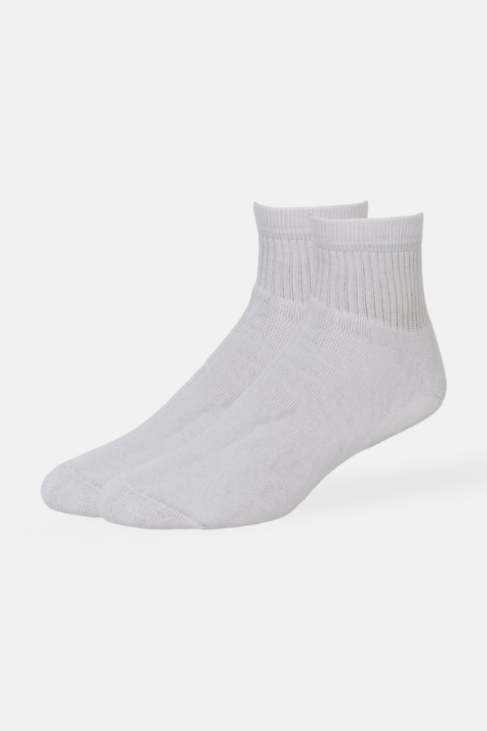 Low top sports socks White NO LOGO