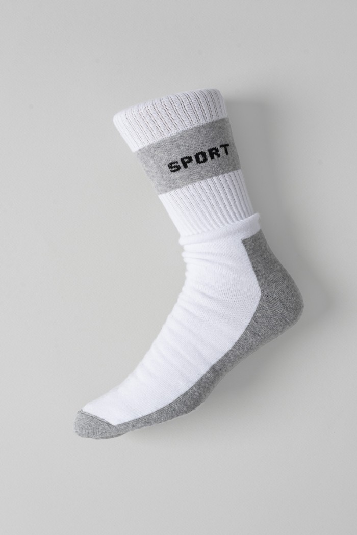 Sports socks DOUROS Sport White and Black 477