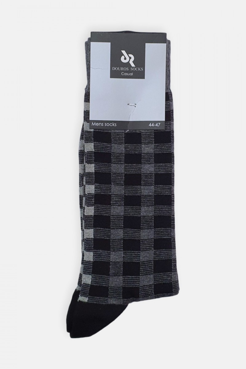 Men's Plaid Socks - Cotton Casual