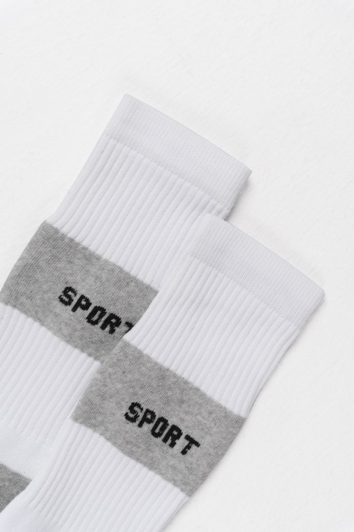 Sports socks DOUROS Sport White and Black 477