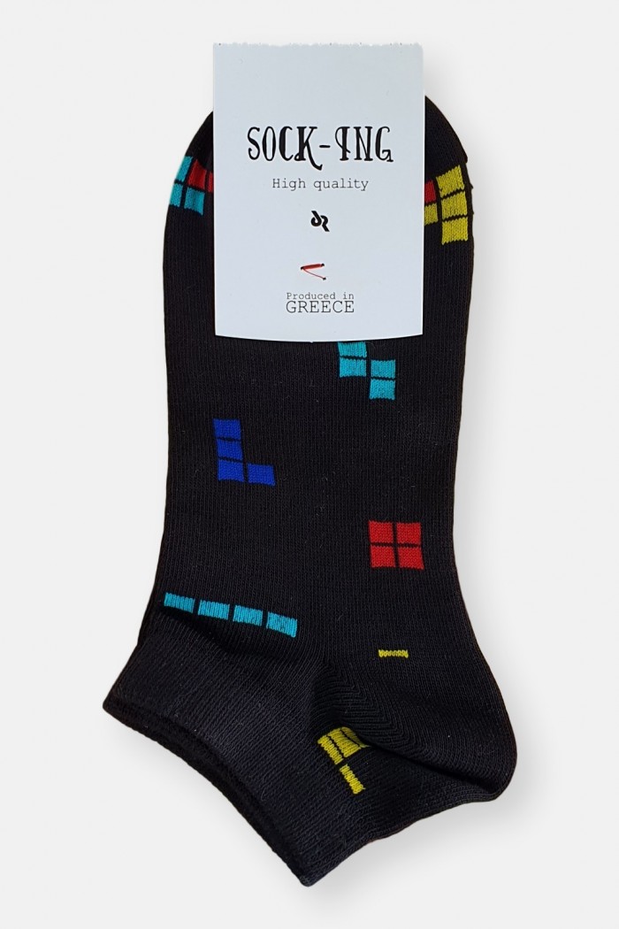 Short socks SOCK-ING TETRIS Black
