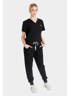 Women's medical pants with elastic band Dr Scrub Black PRS01PFBK Women's medical pants with elastic band Dr Scrub Black PRS01PFBK