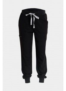 Women's medical pants with elastic band Dr Scrub Black PRS01PFBK Women's medical pants with elastic band Dr Scrub Black PRS01PFBK