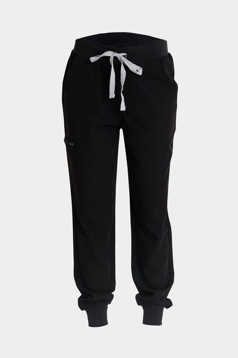 Women's medical pants with elastic band Dr Scrub Black PRS01PFBK Women's medical pants with elastic band Dr Scrub Black PRS01PFBK
