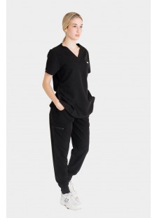 Women's medical pants with elastic band Dr Scrub Black PRS01PFBK Women's medical pants with elastic band Dr Scrub Black PRS01PFBK