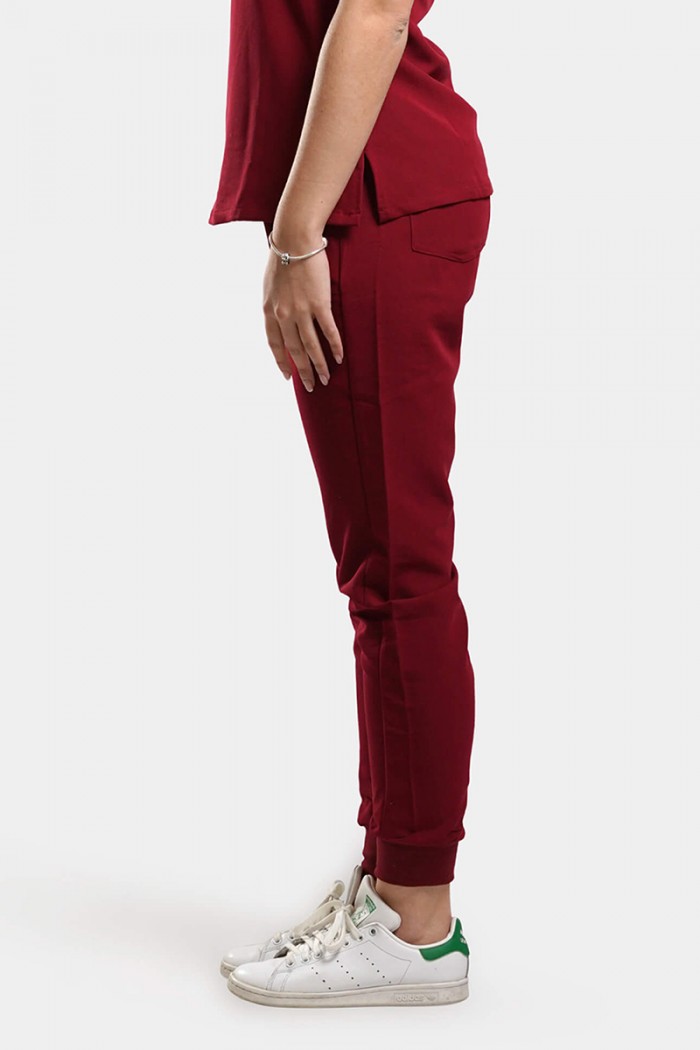 Women's medical pants Dr Scrub Bordeaux PRS01PFBU
