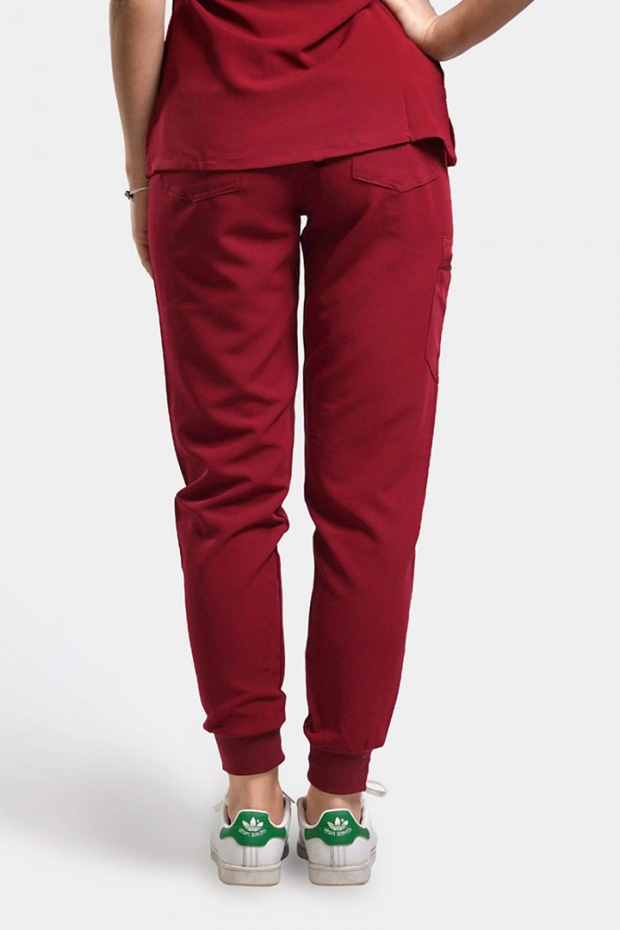 Women's medical pants Dr Scrub Bordeaux PRS01PFBU