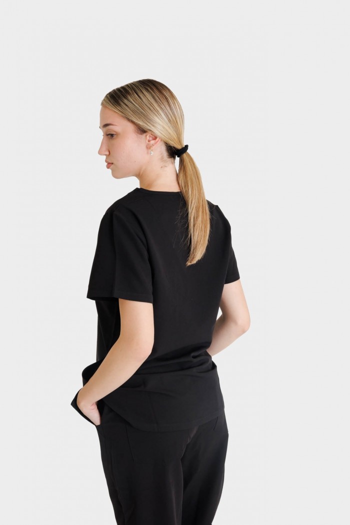 Women's medical blouse Dr Scrub BLACK PRS01TFBK