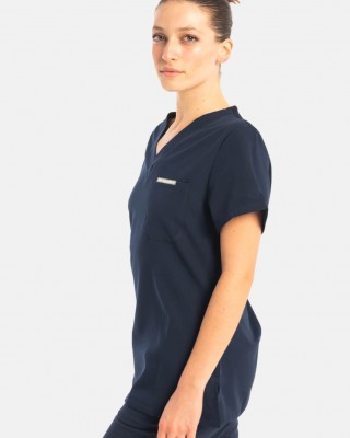 Women's medical blouse Dr Scrub Navy PRS01TFNA