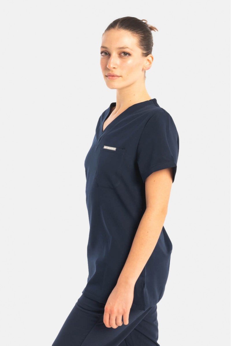 Medizinische Damenbluse Dr Scrub Navy PRS01TFNA