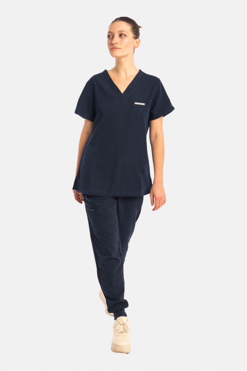Medizinische Damenbluse Dr Scrub Navy PRS01TFNA Medizinische Damenbluse Dr Scrub Navy PRS01TFNA