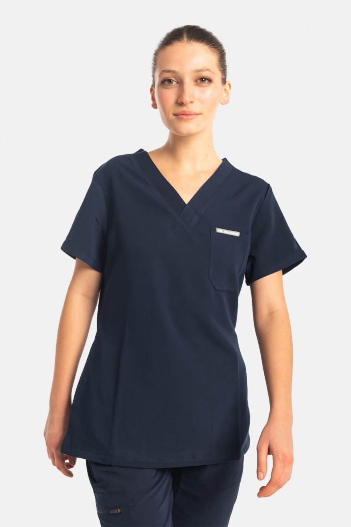 Women's medical blouse Dr Scrub Navy PRS01TFNA