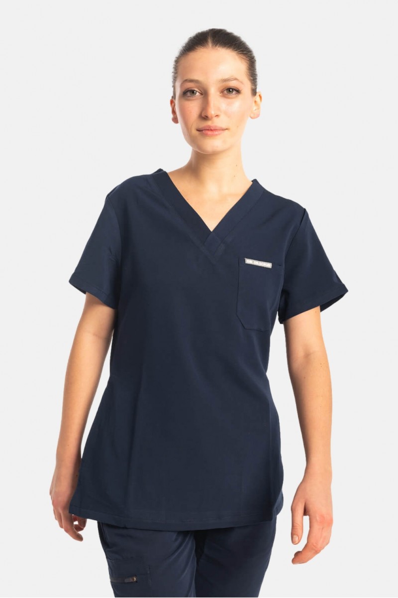 Medizinische Damenbluse Dr Scrub Navy PRS01TFNA Medizinische Damenbluse Dr Scrub Navy PRS01TFNA