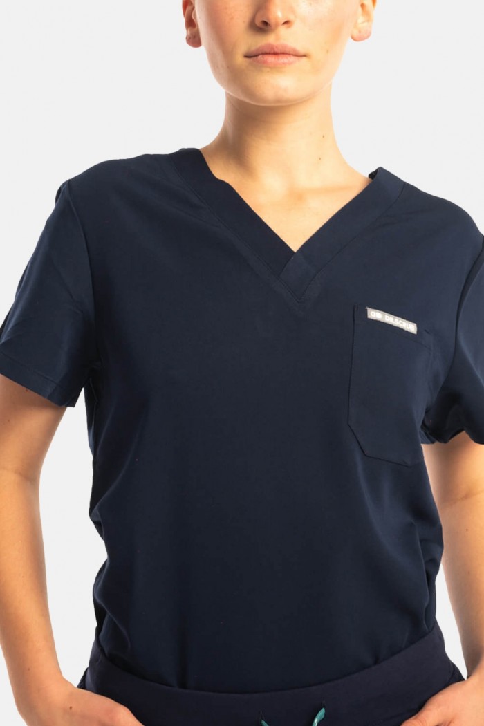 Women's medical blouse Dr Scrub Navy PRS01TFNA